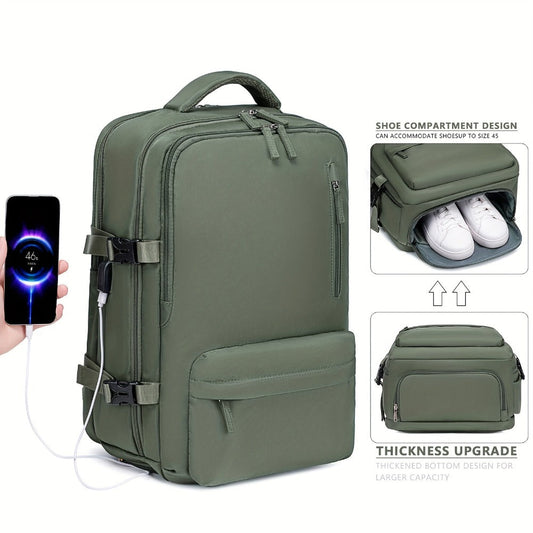 Laptop Backpack – 16 Inch, USB Charging, Spinner Wheels, for Travel – detail view 5