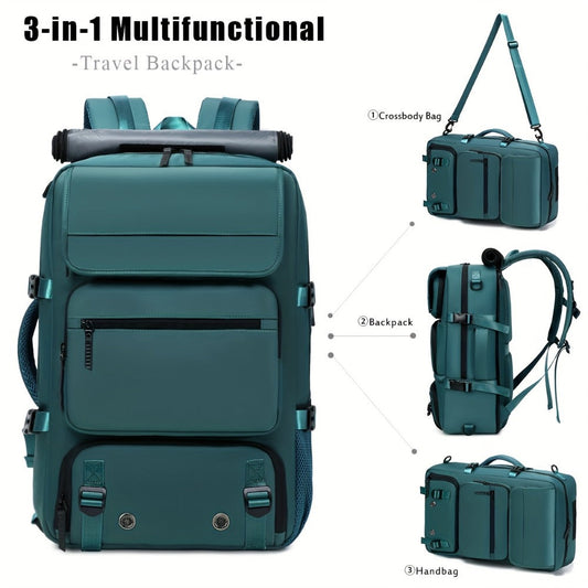 Laptop Backpack – 17 Inch, Nylon, Trolley Sleeve, Multi Pocket – detail view 3