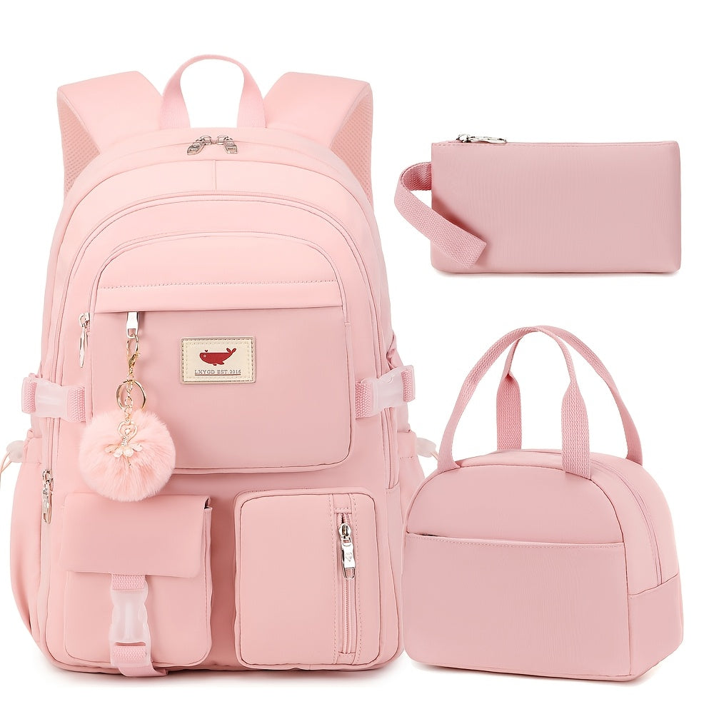 Laptop Backpack – 3-Piece, 15.6 Inch, Large Capacity, for Travel & School – alternate view