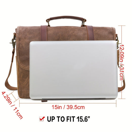 Laptop Bag – 15.6 Inch, Canvas, for Travel & Work – detail view 3
