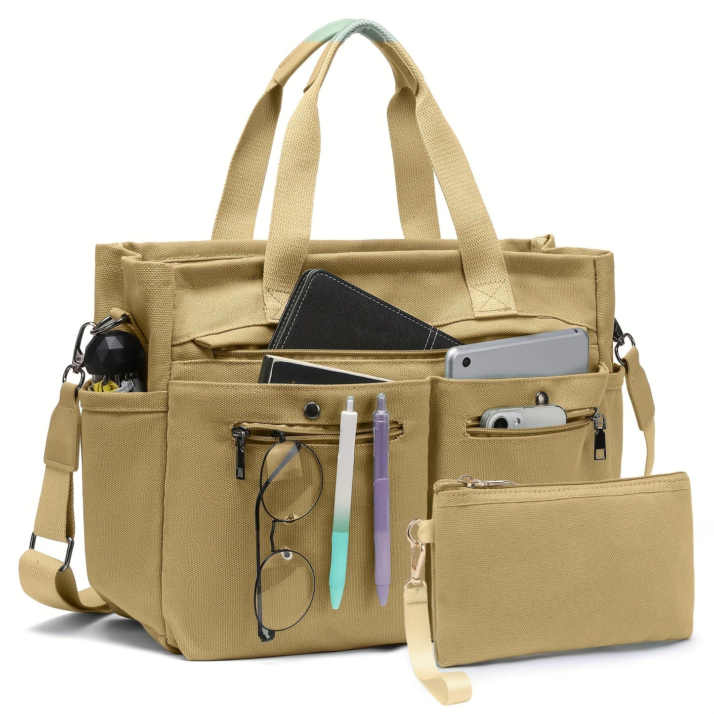 Laptop Bag – 2 Piece, Canvas, for Travel & Work – detail view 47