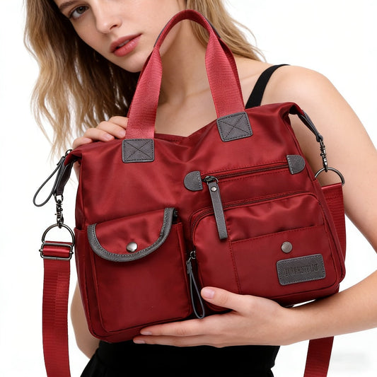 Laptop Bag – Nylon, Large Capacity, Multi Pocket, Adjustable Strap – alternate view