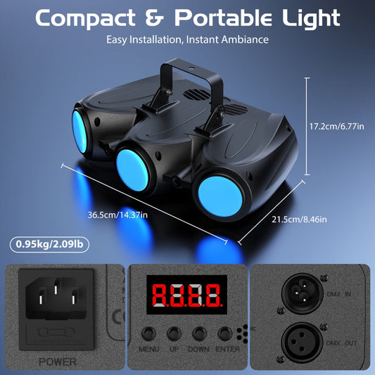 LED Stage Light, Adjustable, RGBW, DMX Control, Ideal, Parties, 40W for Stage and Party detail image