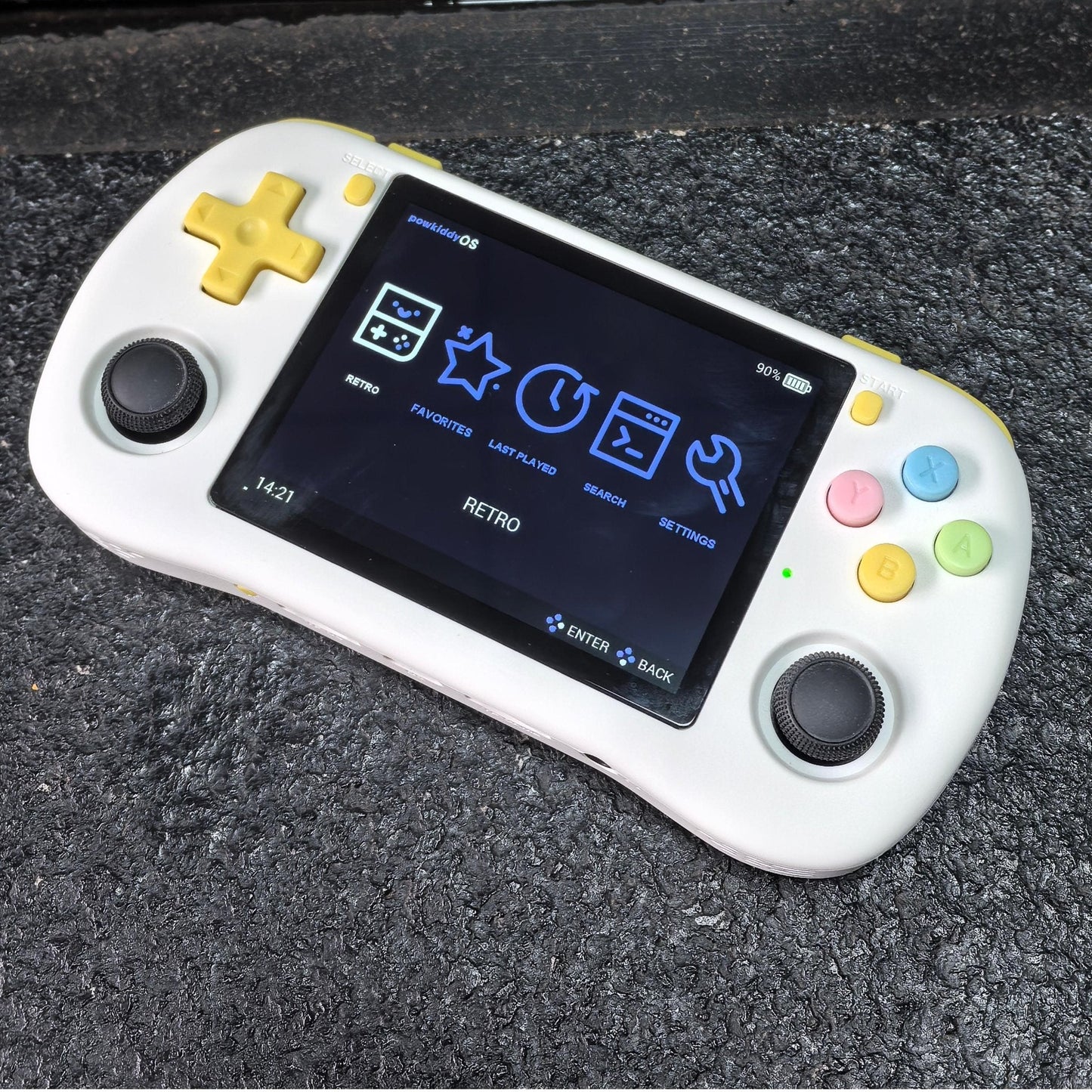 Handheld Game Console Powkiddy X35H with 3.5-Inch IPS full lamination, 640x480, 64GB or 128GB Options, 3000mAh Battery, Linux, HDMI