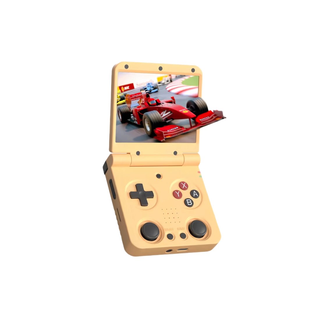 Handheld Game Console Miyoo Flip V2 Clamshell with 3.5-inch IPS, 128GB or 64GB stock-system card Options, 3000mAh Battery, HDMI
