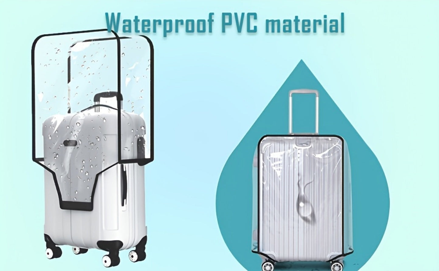 Luggage Set – 3 Pack, 28 Inch, PVC, Clear – detail view 11