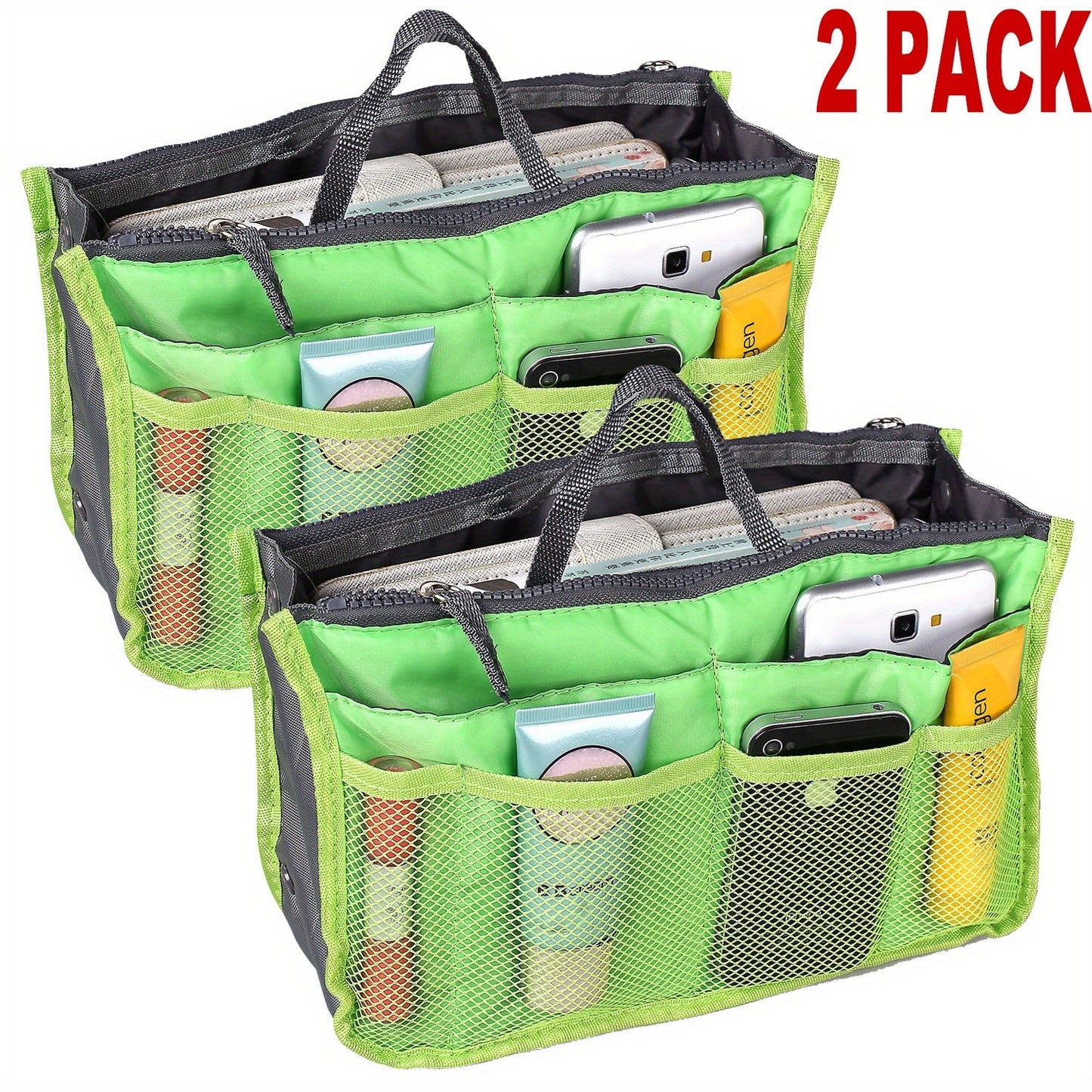 Travel Makeup Bag – 2 Pack, 13 Pockets, for Travel – detail view 23