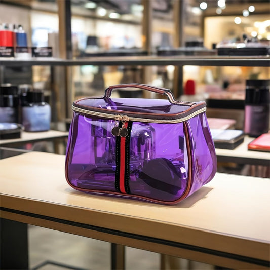Travel Makeup Bag – Large Capacity, Transparent, Clear, Waterproof – detail view 2