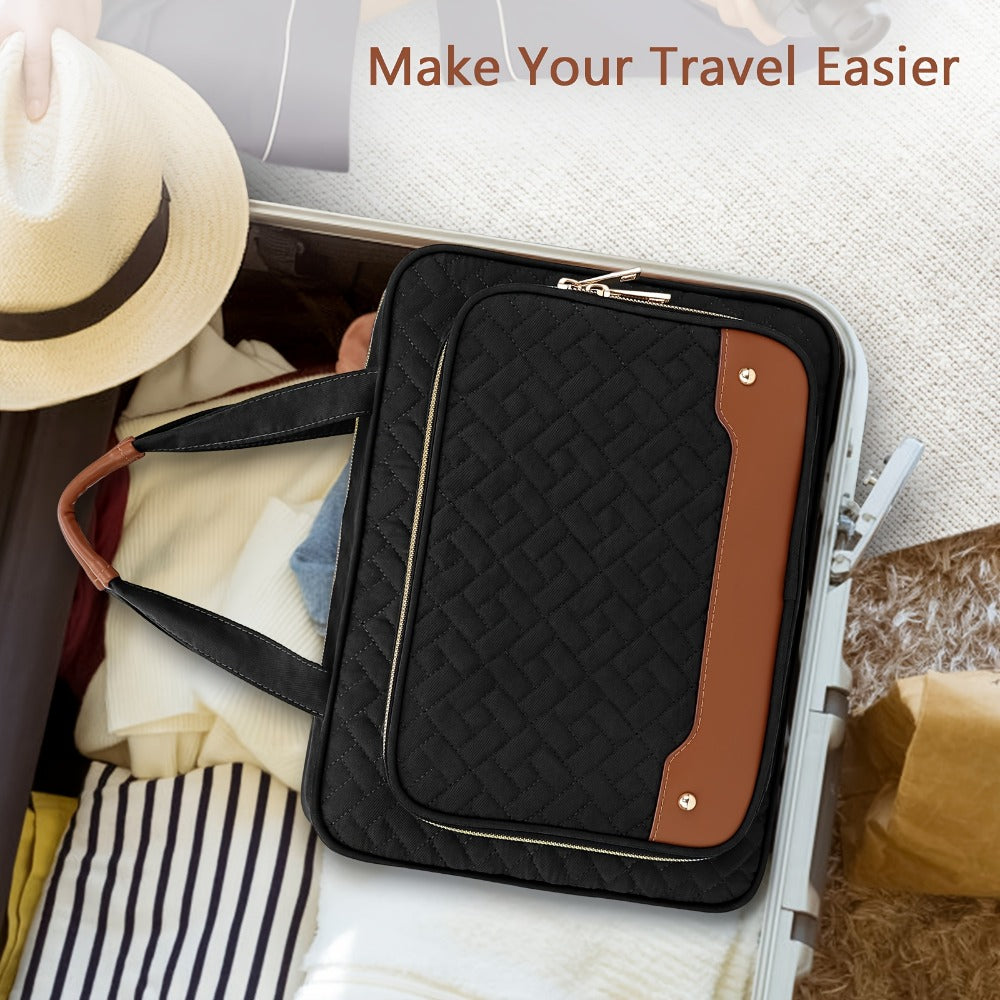 Travel Makeup Bag – for Travel, Weekender Toiletry Hanging Hook Jewelry – detail view 9