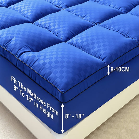 Mattress Protector with Washable Cover and Non-Slip Base for Bedroom detail image