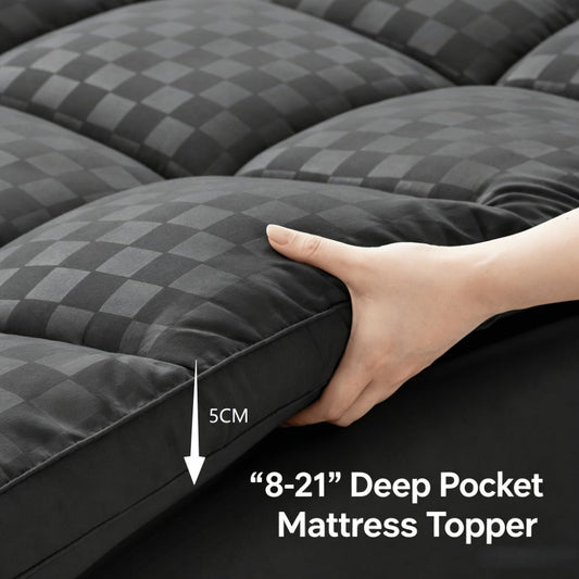 Mattress Topper shown in the Dark Gray, California King(72"*84") option