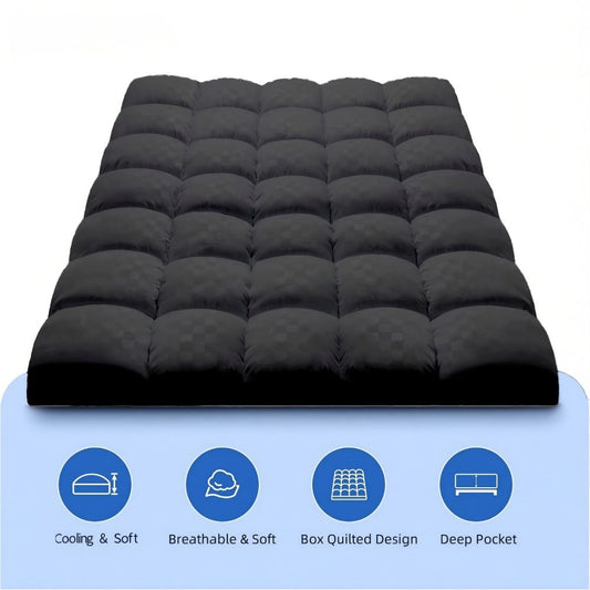 Mattress Topper shown in the Dark Gray, Twin(39" x 75") option