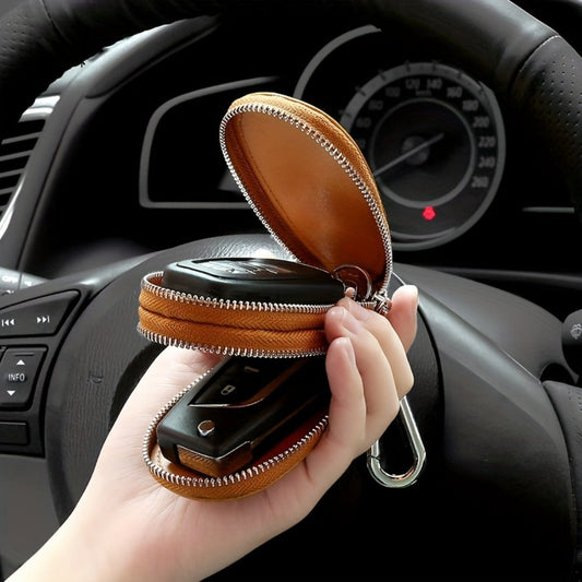 Men's Wallet – for Everyday Use, Car Key Fob Holder Leather – detail view 3