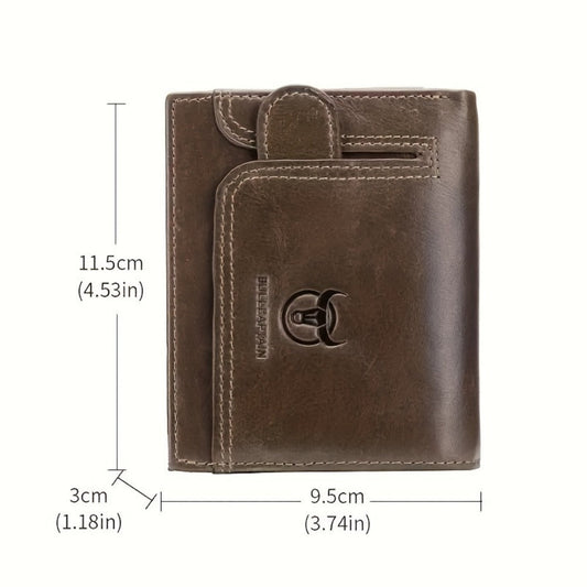 Men's Wallet – Genuine Leather, Large Capacity – detail view 4