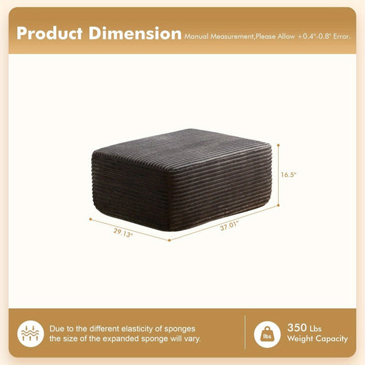 Ottoman, Shoe Changing Stool for Comfortable Everyday Seating in Living Room detail image