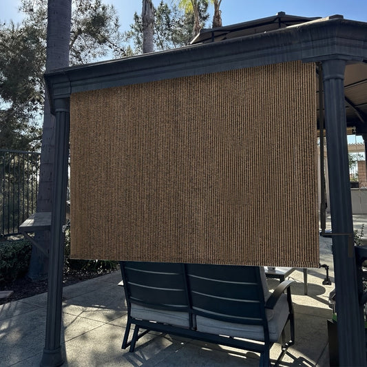 Outdoor Patio Roller Shade with Added Privacy for Outdoor Shade and Protection detail image
