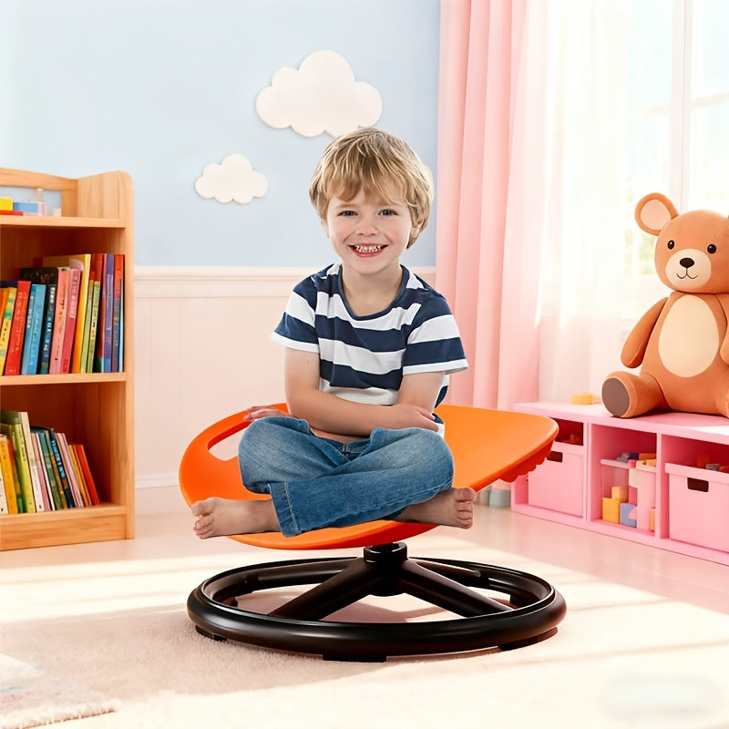 Sensory Chair shown in the Extra Large Rotation - Orange Red option