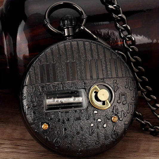 Pocket Watch - Music with Chain Space Series Quartz for Men & Women, Necklace , Unique - product detail view 2