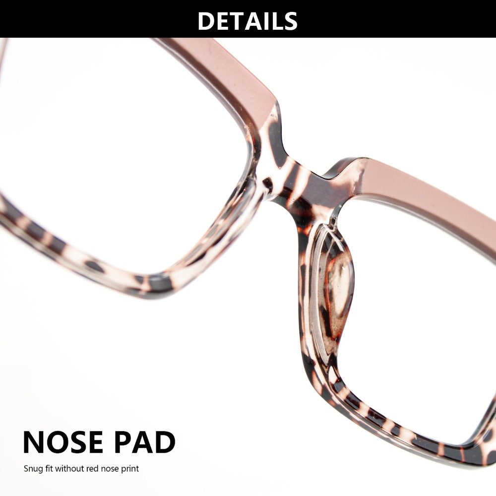 Reading Glasses - for Women 7 Pack Colorful Large Square Frame Presbyopia Readers +1.0 to - product detail view 12
