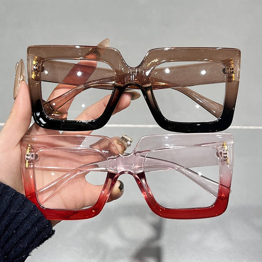 Reading Glasses - Anti Blue Light 2 Pairs Rectangular Large Frame UV Protection Computer - product detail view 2