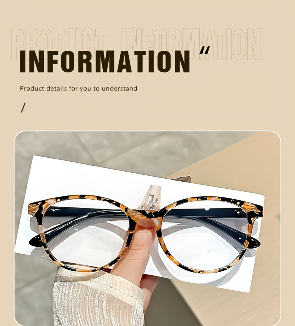 Reading Glasses - Colorful for Women 4 Pack Spring Hinge Square Round Frame Blue Purple - product detail view 7