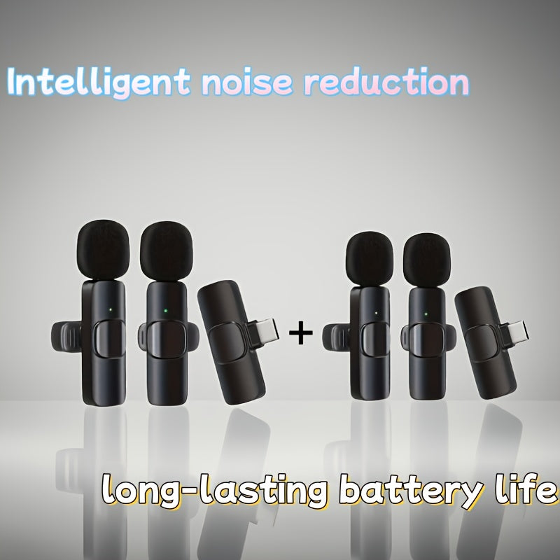 Recording Microphone shown in the Two-piece set (4 microphones + 2 Type-C receivers) option