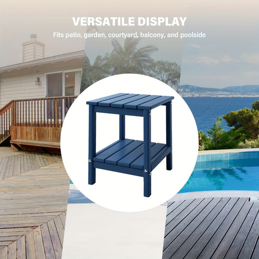 Outdoor Side Table shown in the White, 2pcs option