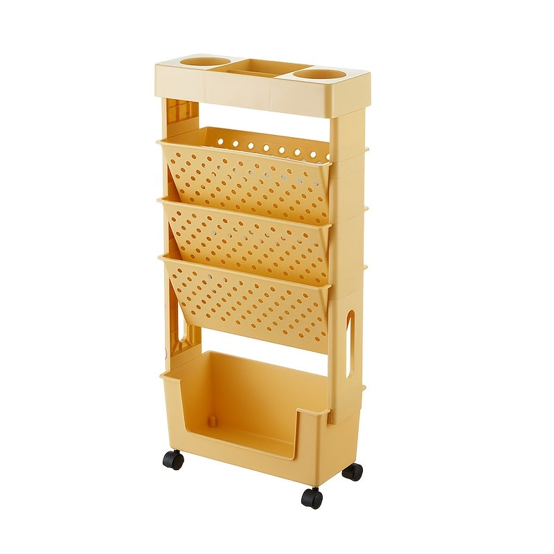 Bookshelf shown in the Yellow option