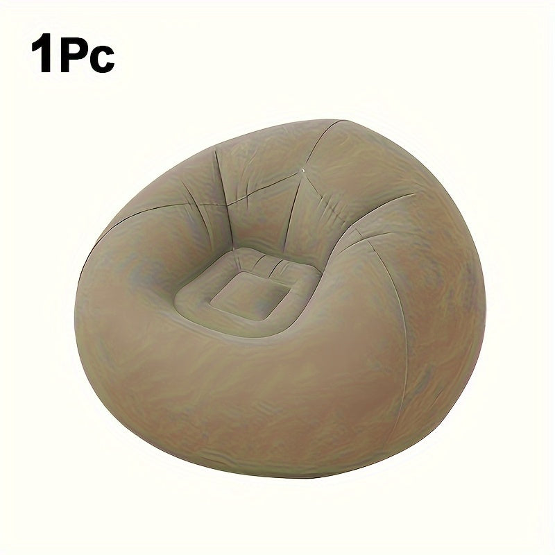 Bean Bag Chair shown in the Ball Sofa - brown option