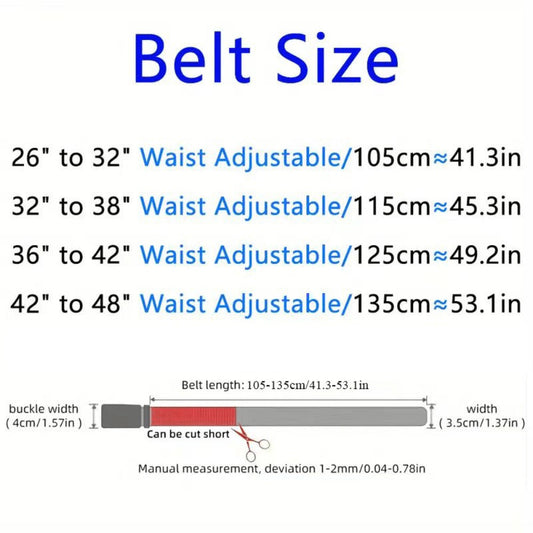 Men's Belt - Premium Leather Ratchet Set of 2 Black & Brown, Detachable Gear Buckle - product detail view 2