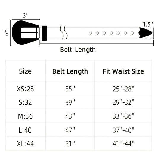 Men's Belt - Rhinestone Studded Bling Y2K Western Cowboy Cowgirl Style Faux Leather - product detail view 2