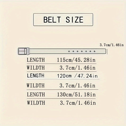 Men's Belt - 's Genuine Leather with Automatic Buckle Cowhide Dress for Formal Business - product detail view 2