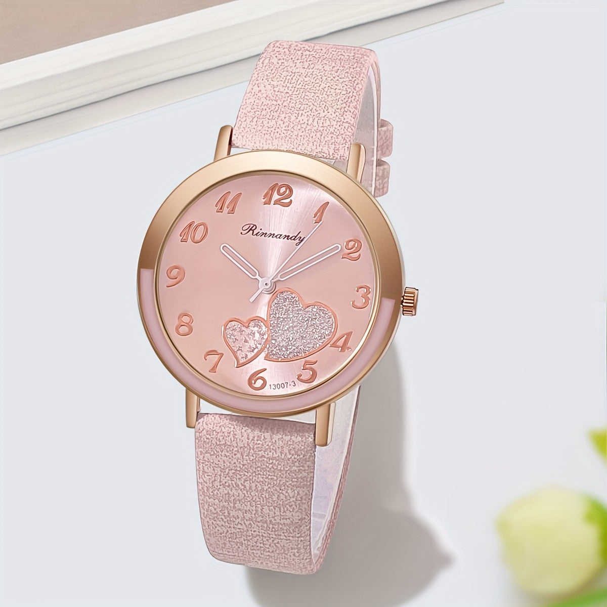 Women's Quartz Watch - Heart for Candy Color Wristwatch, Cute Zinc Alloy Case & Band, Fashion - product detail view 18