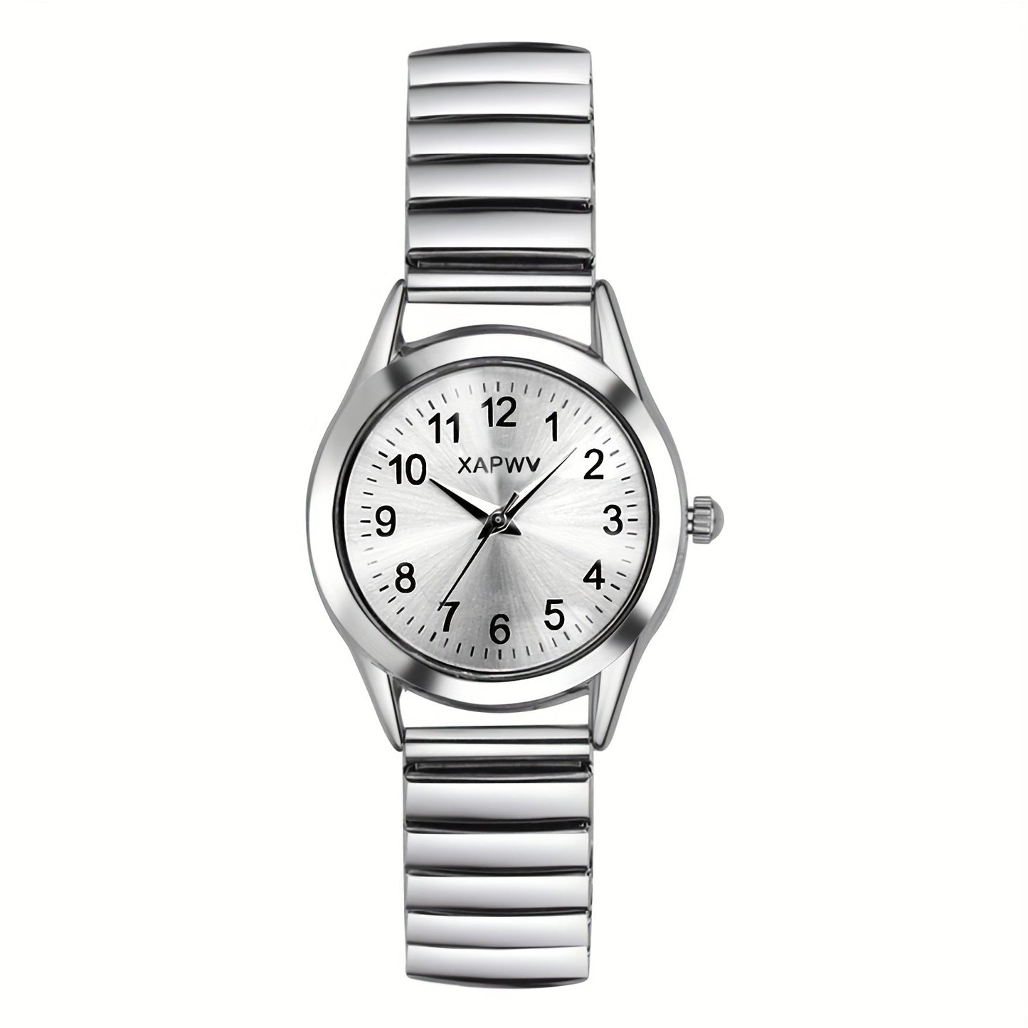 Women's Quartz Watch - Stretch Strap for Girls Elastic Alloy Band Wristwatch Luminous Hands Large - product detail view 29