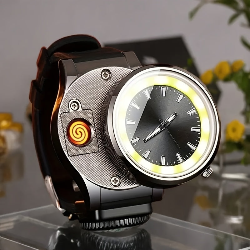 Men's Watch - Lighter for Lingkun Casual Wristwatch with Windproof Smoke Lighter - product detail view 16