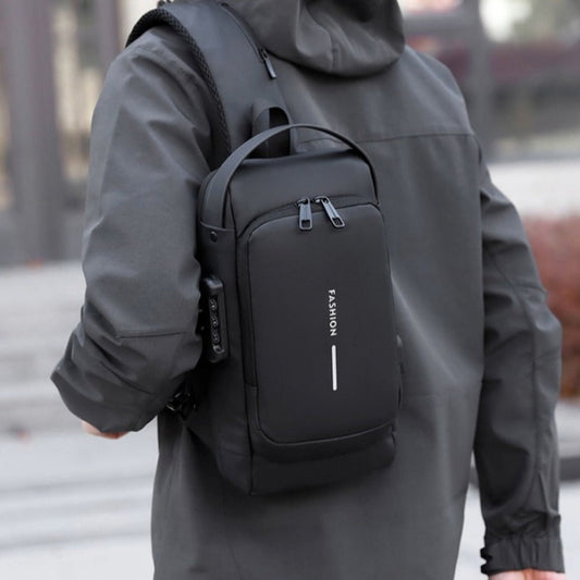 Sling Bag – Combination Lock, Large Capacity, Anti-Theft, for Travel & Work – detail view 3