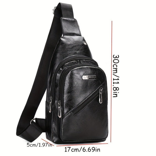 Sling Bag – PU Leather, Large Capacity, for Travel & Everyday Use – detail view 2