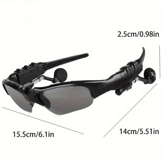 Smart Glasses - Bluetooth Wireless Headphones - Open Ear Audio Hands-Free Calls Music - product detail view 2
