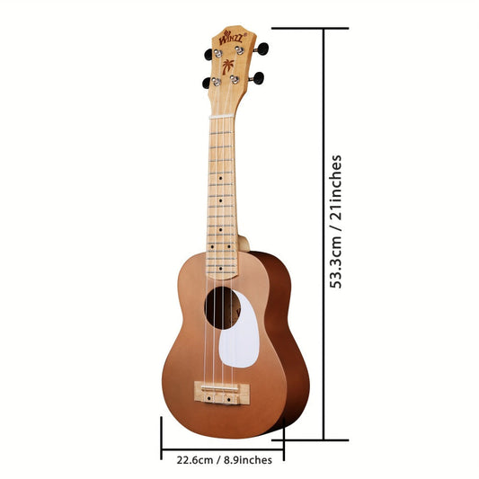 Soprano Ukulele, Portable, 21 Inch, WINZZ, TG-U2, Inch for Lessons and Practice detail image