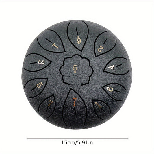 Steel Tongue Drum, 6-Inch 11-Note D Major Set with Bag and Drumsticks detail image