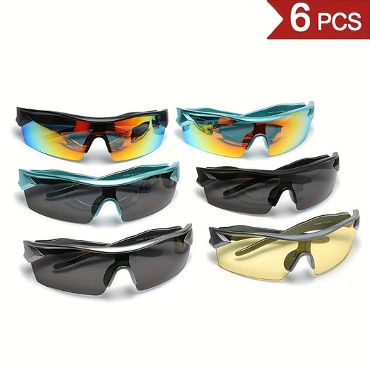 Sunglasses for Men - Polarized 6 Pack Ultra-Light PC Frame Unisex Anti-Glare Driving Eyewear - product detail view 2