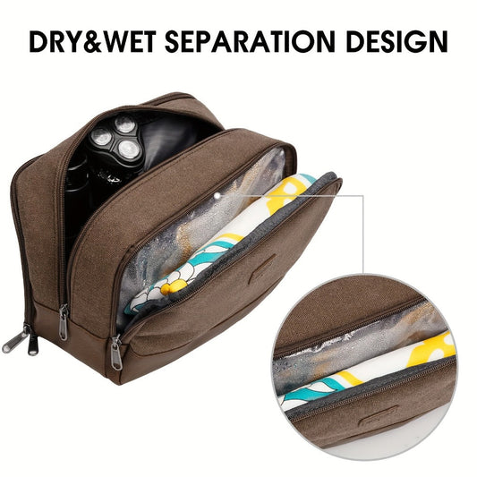 Travel Toiletry Bag – Canvas, Large Capacity, for Travel – detail view 4