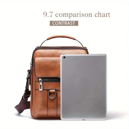 Travel Backpack – Genuine Leather, Large Capacity, Adjustable Strap, for Travel & Work – alternate view