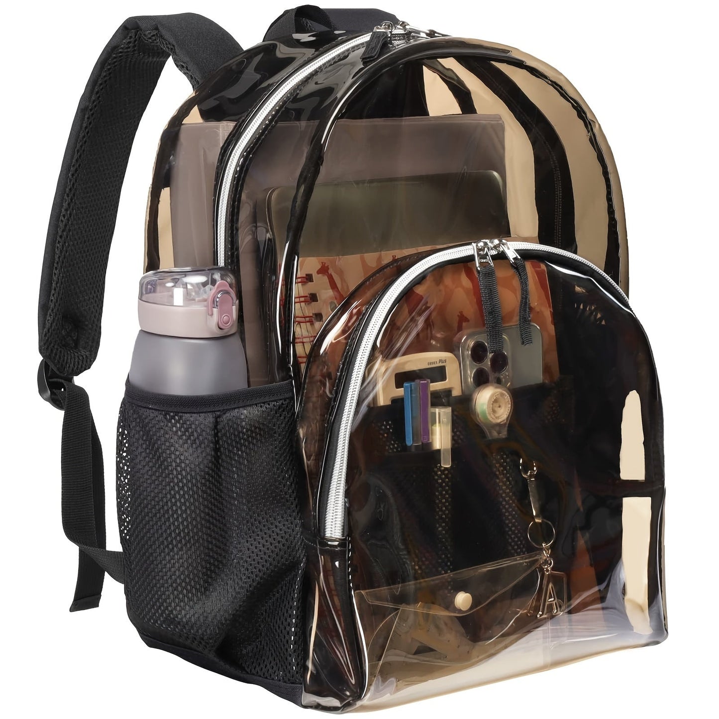 Travel Backpack – PVC, Clear, Transparent, for Travel & Work – detail view 4