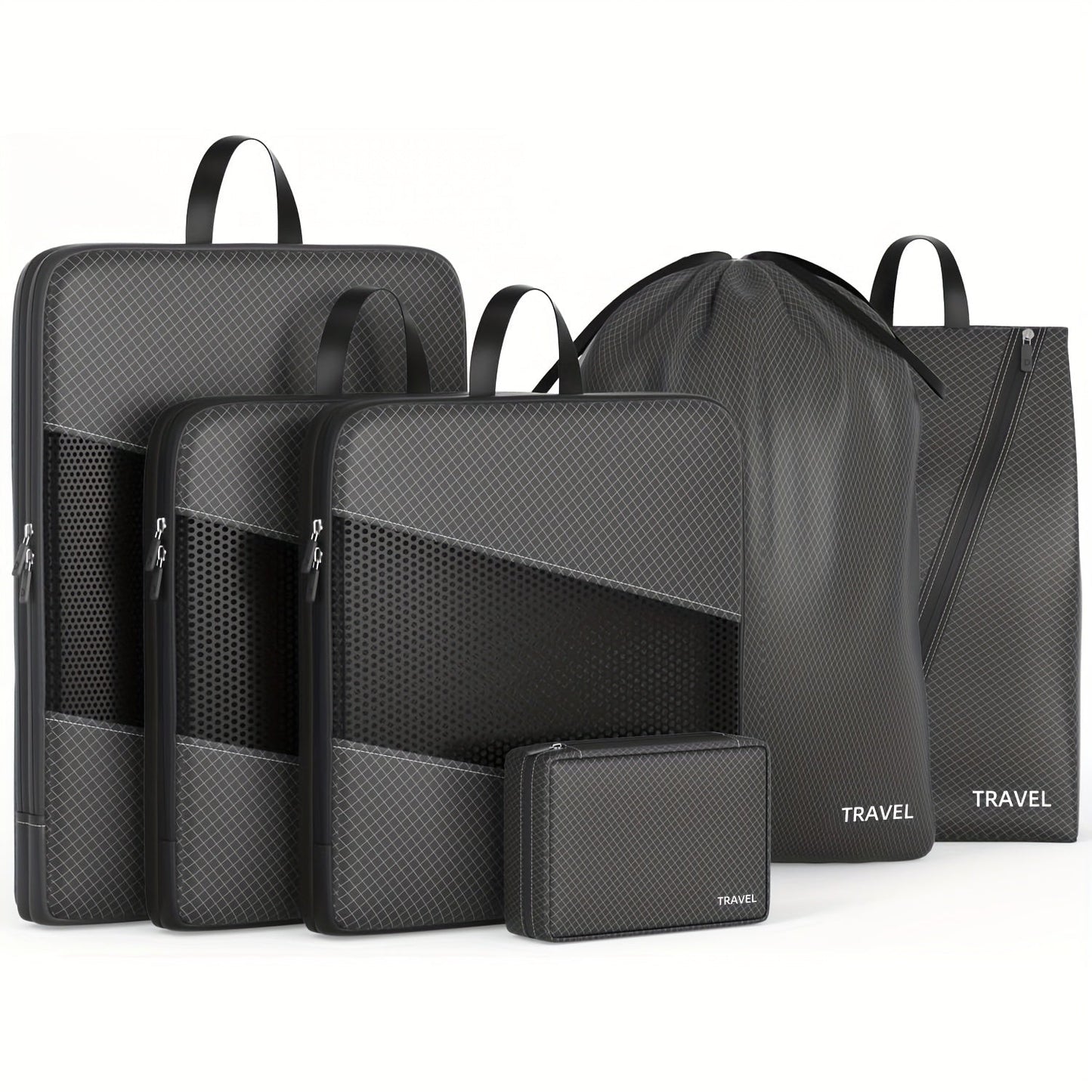 Travel Organizer Bag – for Travel, Compression Packing Cubes Set Of – alternate view