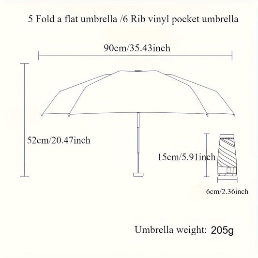 Travel Umbrella – Compact, Lightweight, for Travel – alternate view