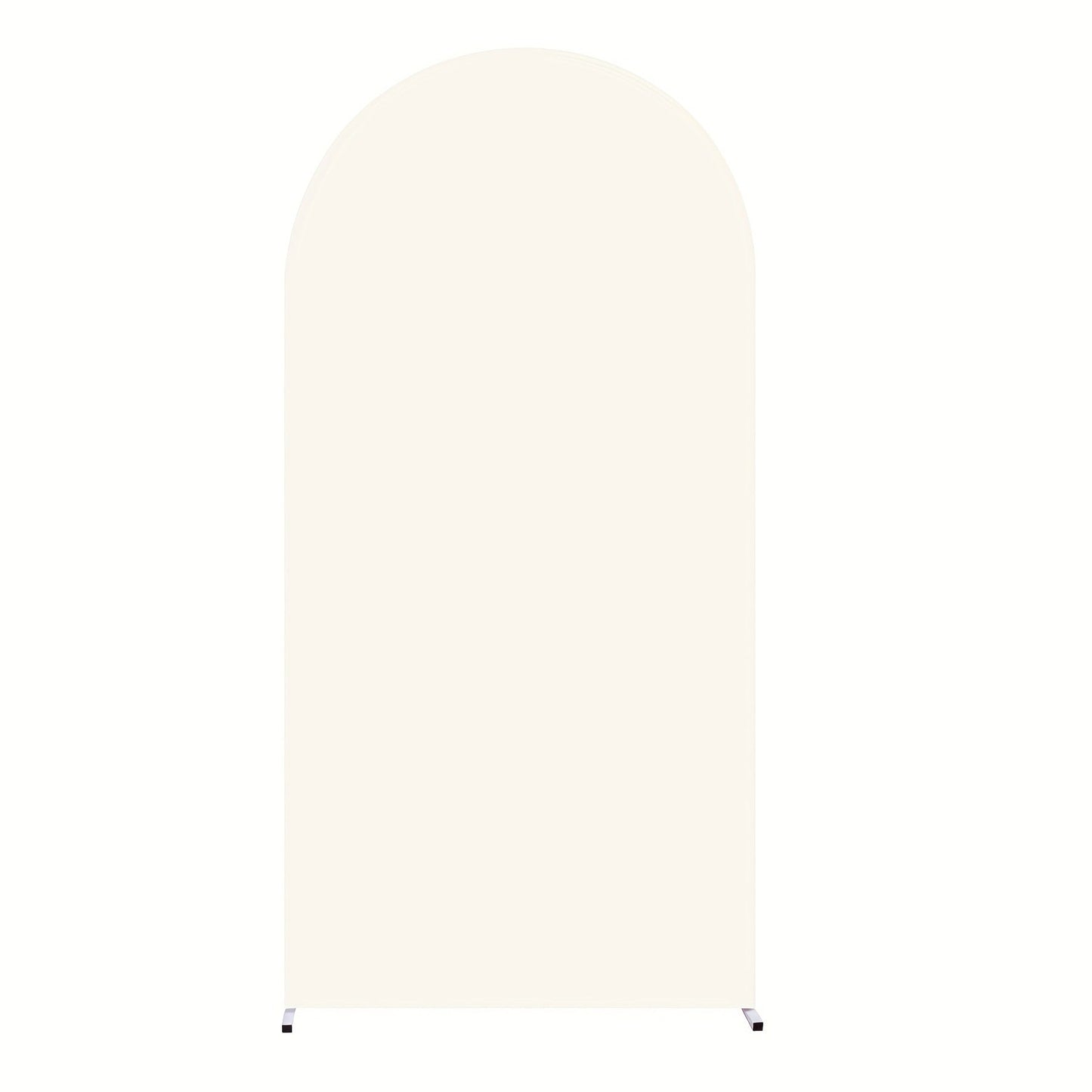 Wedding Arch Cover for 6 ft Round-Top Frames, Polyester Fitted Backdrop in Nine Checkout Colors