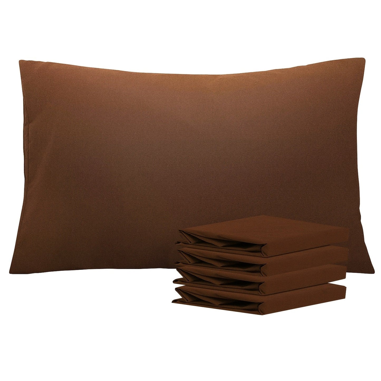 Four-Pack Queen Pillowcase Set in 32 Solid Colors with 20 x 30-Inch Size and Envelope Closure