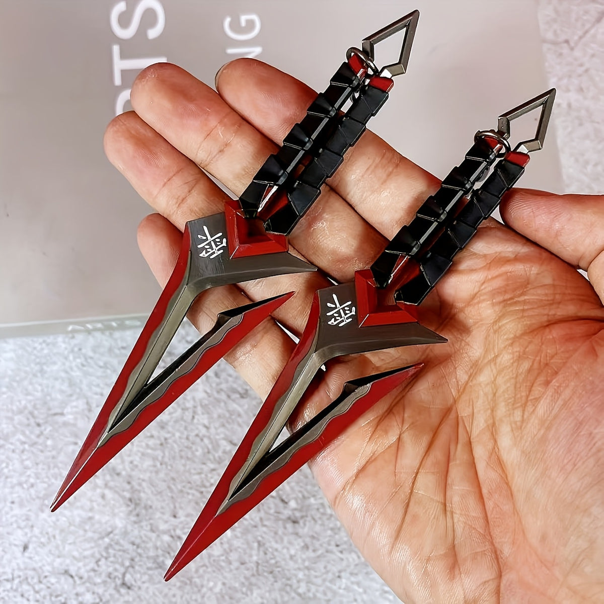 Ninja Kunai Cosplay Prop Safe No-Sharp Edges 25in, Anime Shuriken Katana Samurai Sword Toy