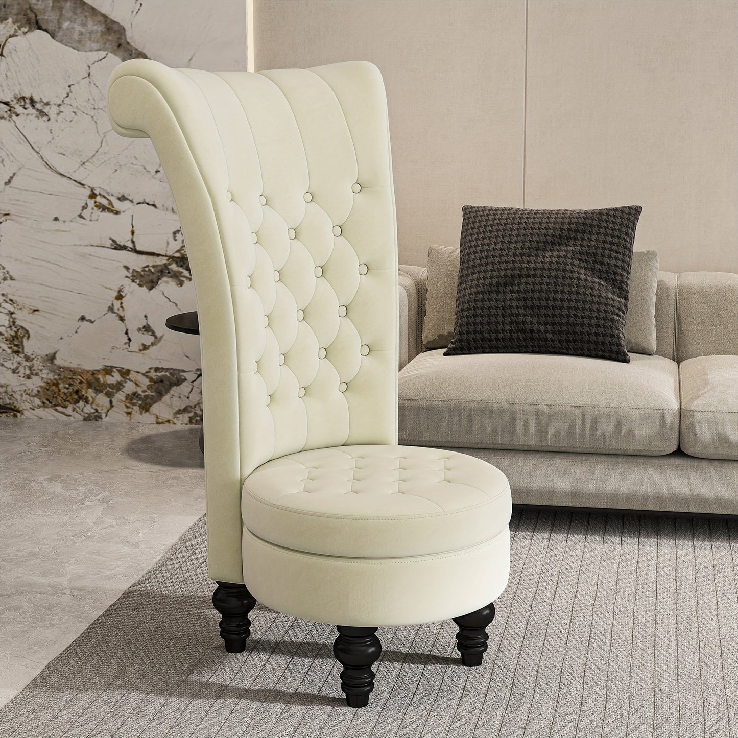 Accent Chair shown in the Beige option